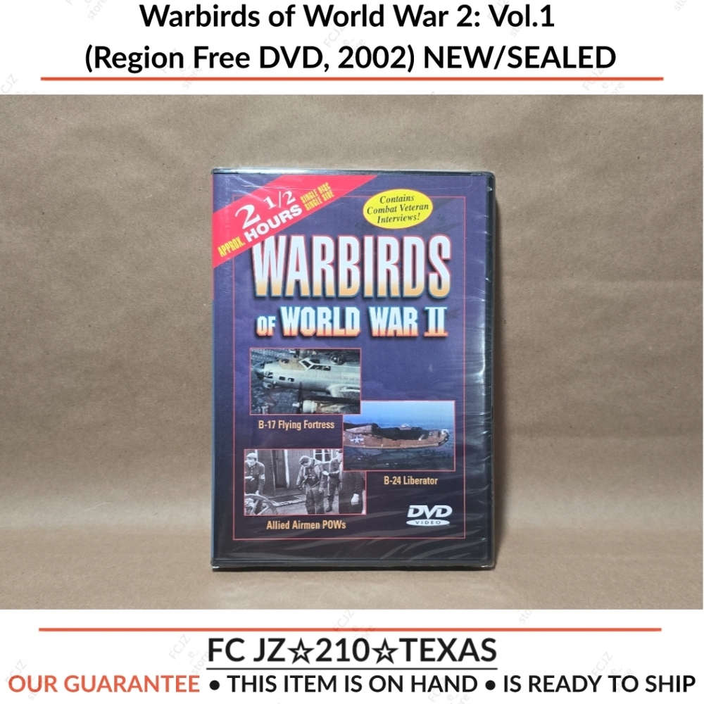 Warbirds of World War 2: Vol.1 (Region Free DVD, 2002) NEW/SEALED